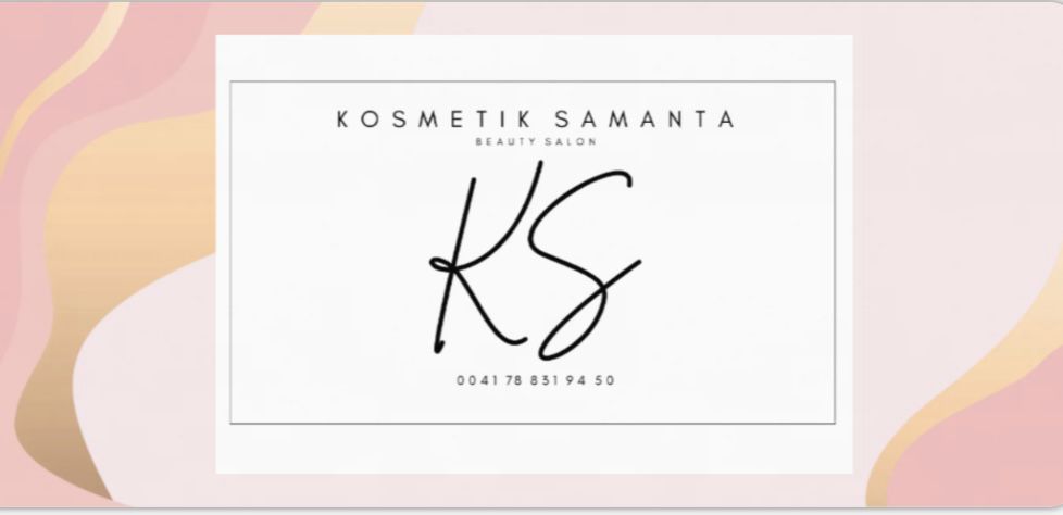 Kosmetik Samanta Gutschein – Vorderseite